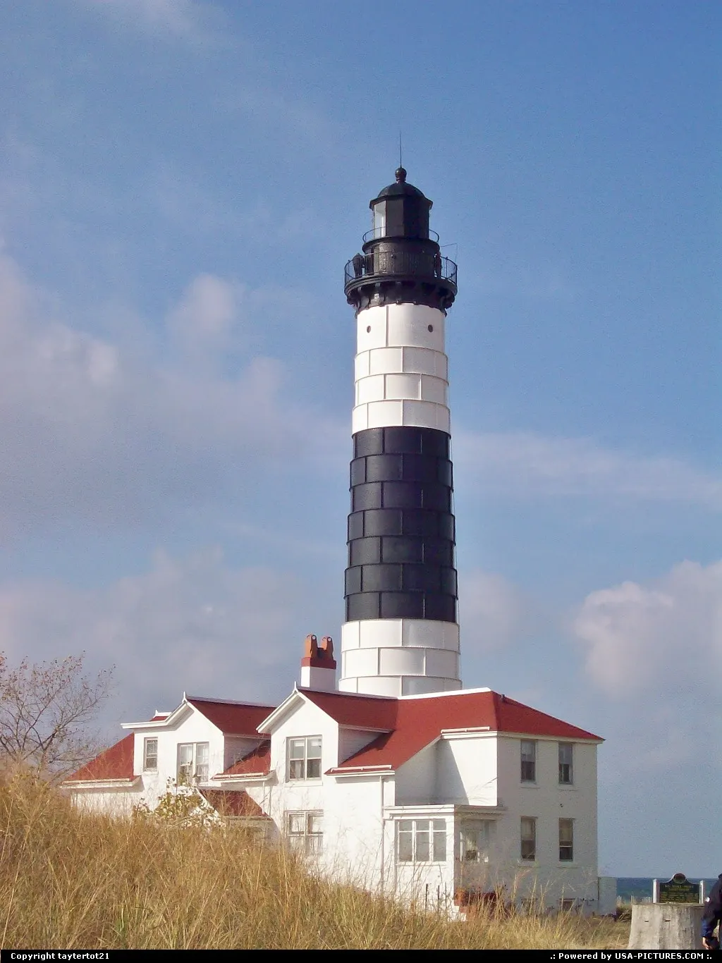 This is the Big Sable Lighthouse just on the shore of Lake Michigan.