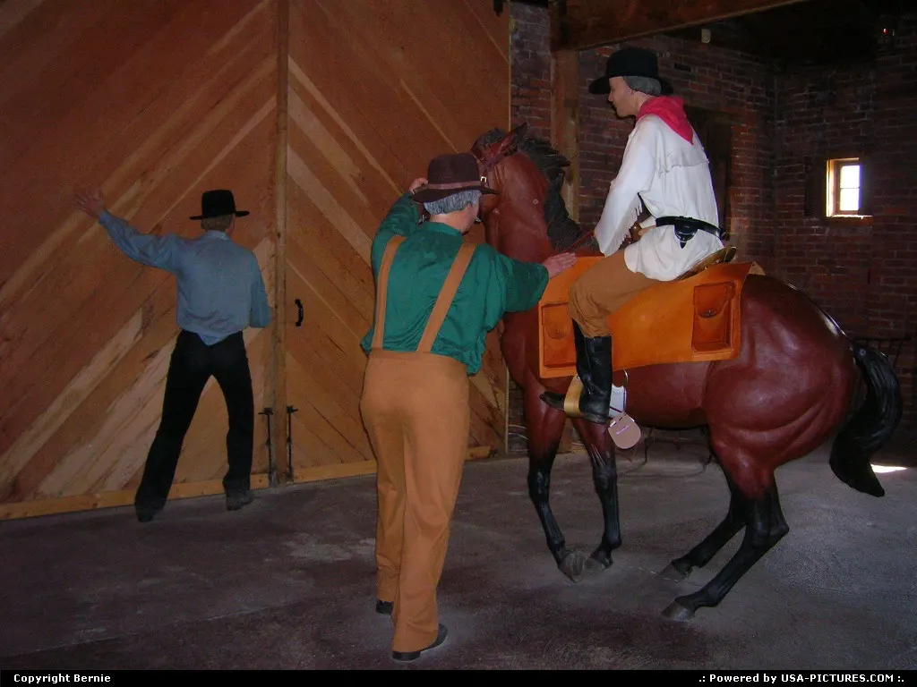 On april 3rd 1860 a lone rider left for the 1st time the St Joseph Pikes Peak building.