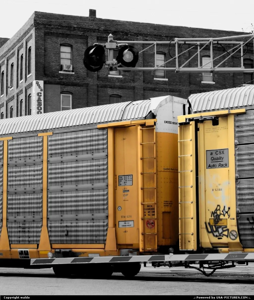 Train in the West Bottoms. Kansas City, MO
