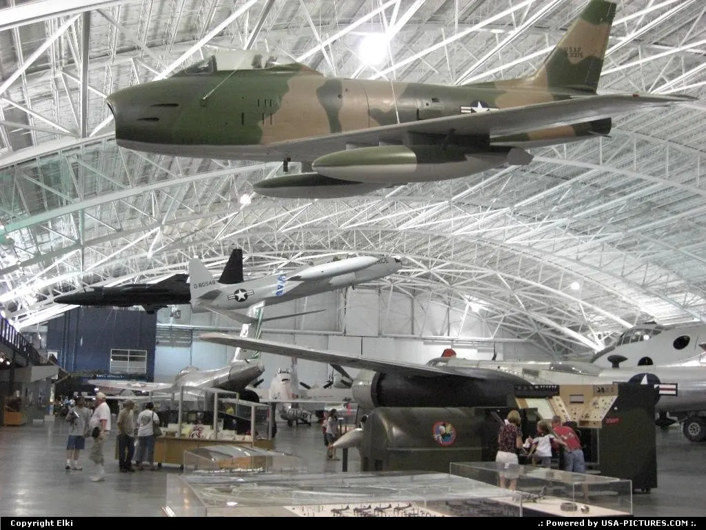 Exhibition hall at the Strategic Air And Space Museum near Omaha