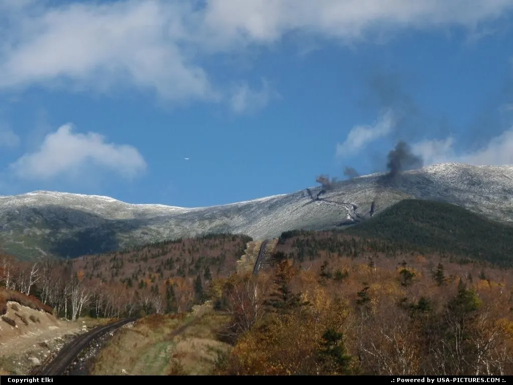 Mount Washington from the train base station
