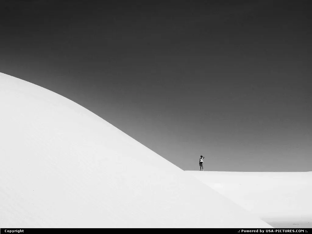 White sands