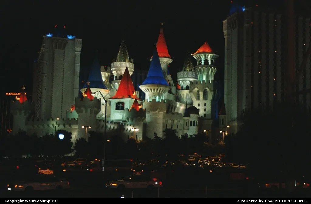 Excalibur Casino, built in 1989 and once the largest hotel on earth.
