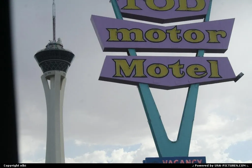 Las Vegas and the stratosphere, it located at the north of the strip.