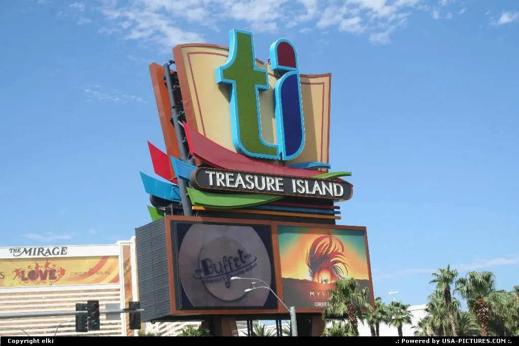 colorfull sign in the las vegas strip.