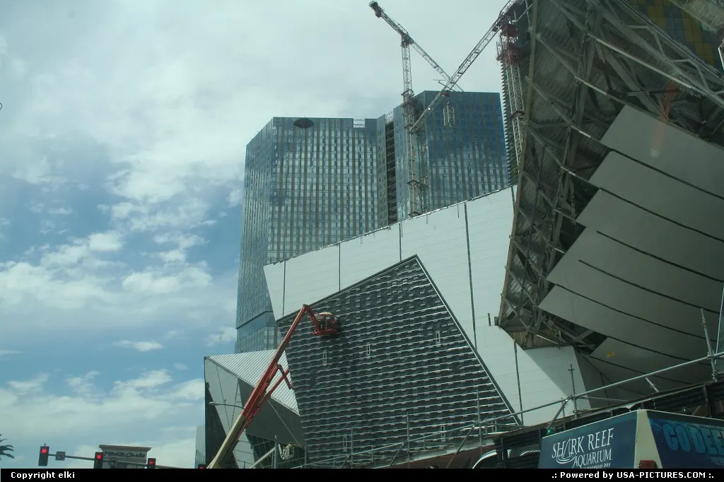 Building on construction, las vegas strip