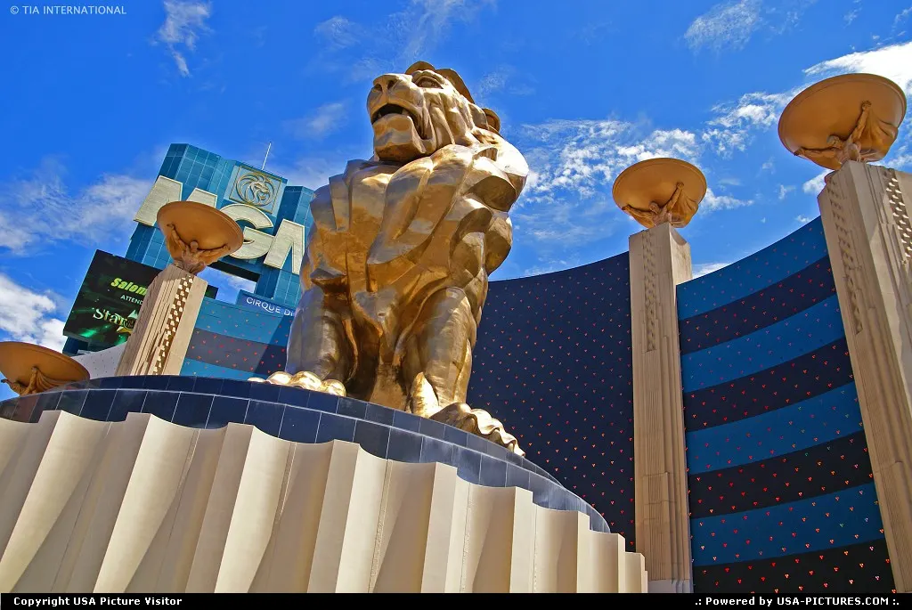 Las Vegas Nevada MGM, Leo, Lion, casino, hotel