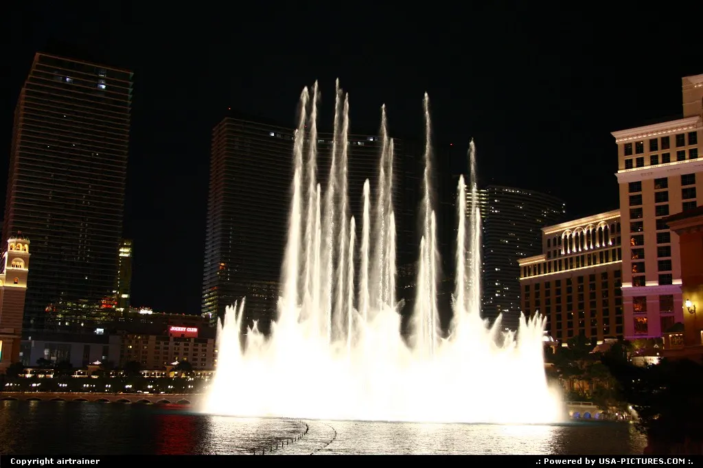 The fountains of the Bellagio