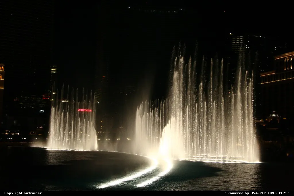 The fountains of the Bellagio