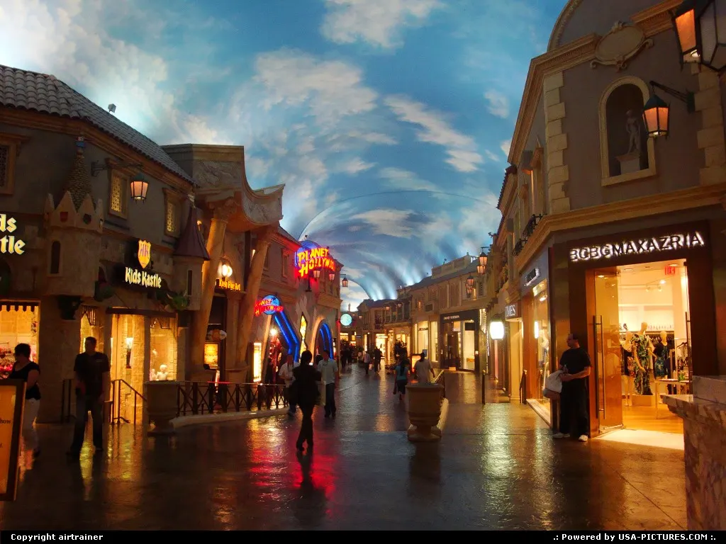 The Forum Shops, near the Caeasar Palace.