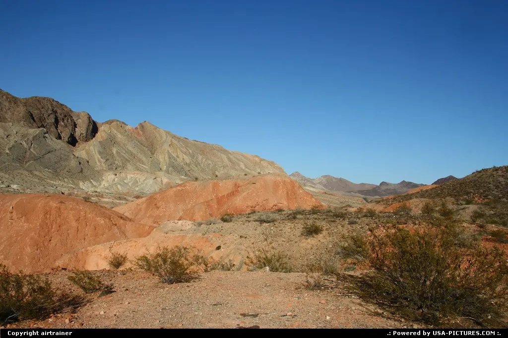 Along Northshore road, north of Lake Mead.