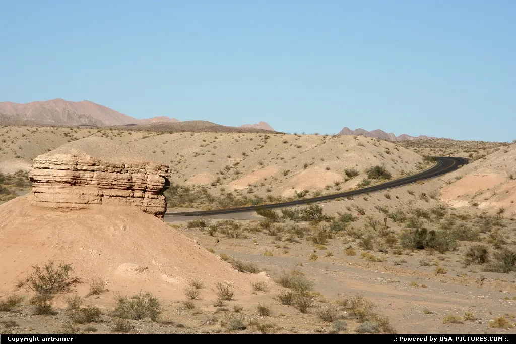 Northshore road, north of Lake Mead.