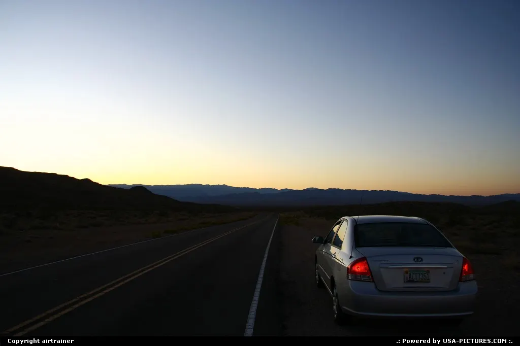 end of the day around the Valley of Fire
