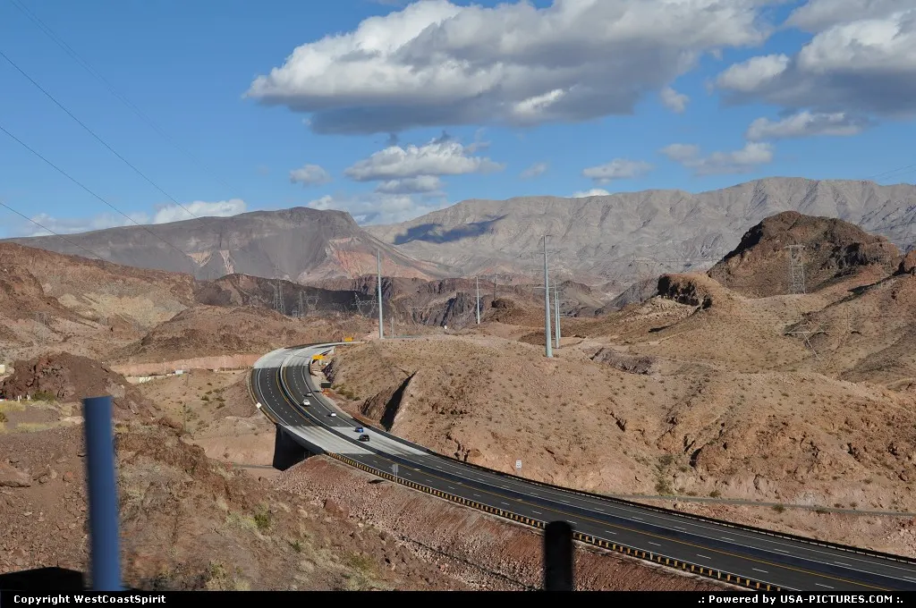 Segment of the new highway toward the impressive and stylis Mike O'Callaghan – Pat Till...