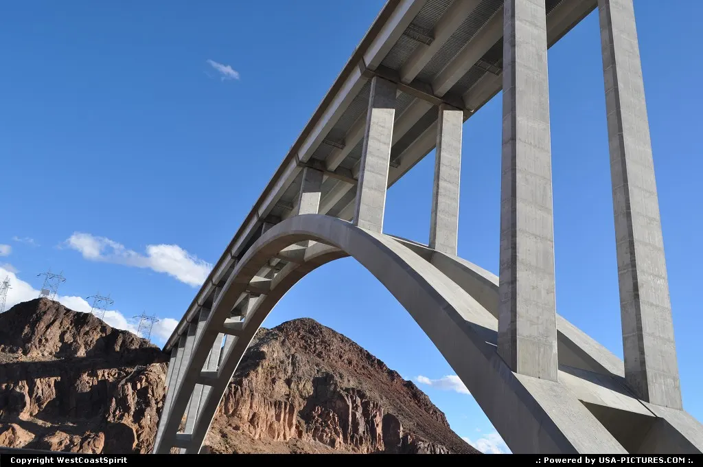 View of the impressive ans stylis Mike O'Callaghan – Pat Tillman Memorial Bridge, aka H...