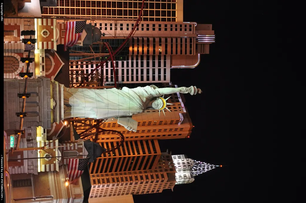 Las vegas strip. New york-new york hotel and casino.