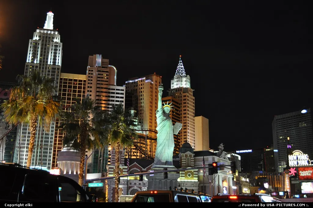 Las vegas strip. New york-new york hotel