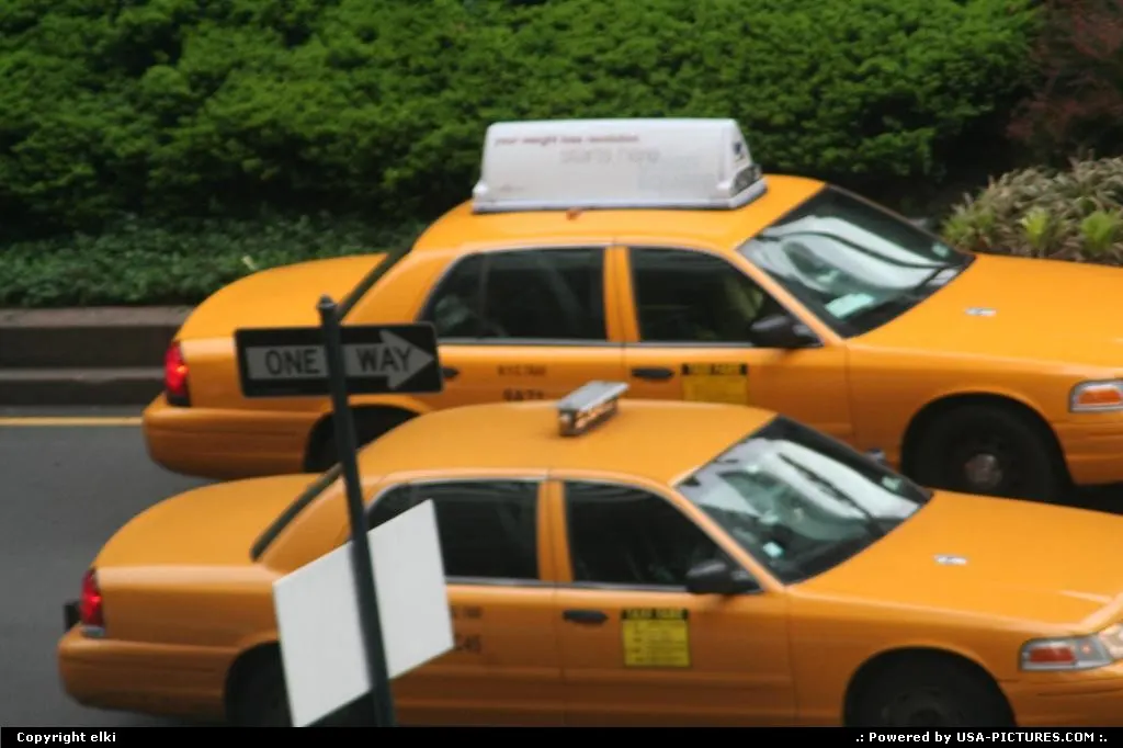 New york cabs @central park