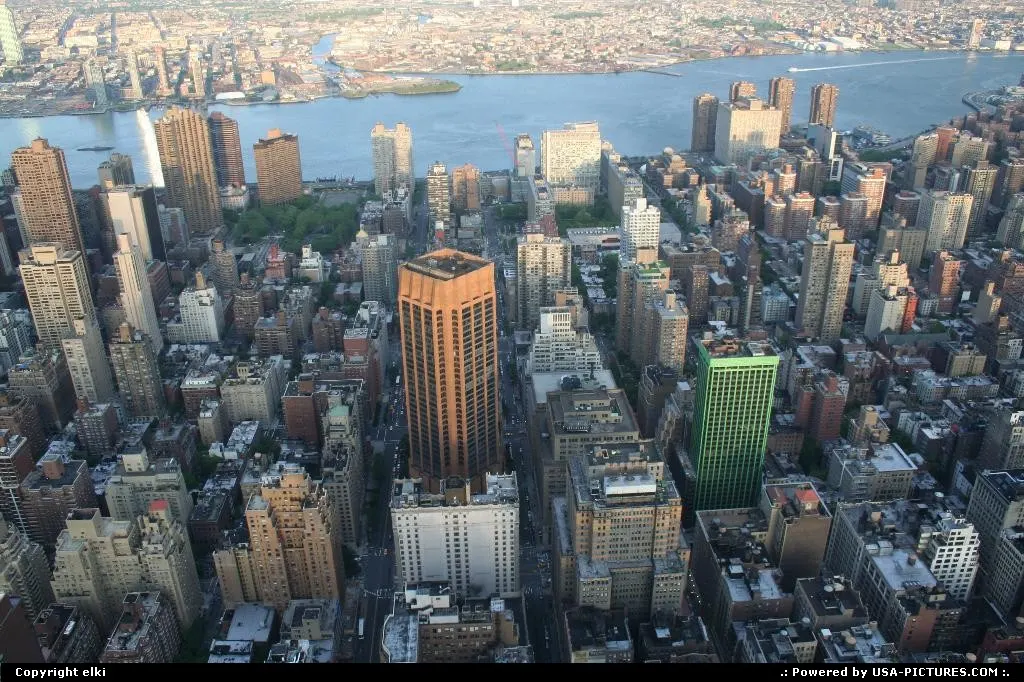 New york, overview empire state building