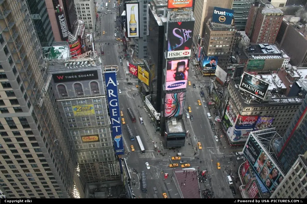 View Of times square from marriott Hotel