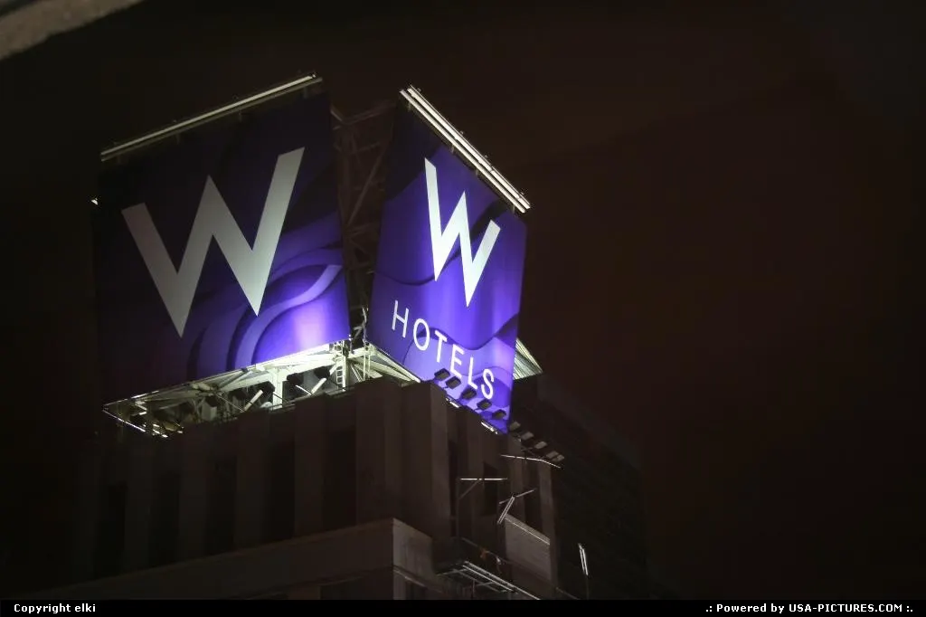 W hotel sign @ times square