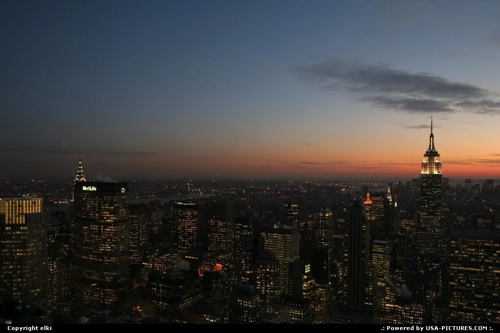 New york manathan sunset.