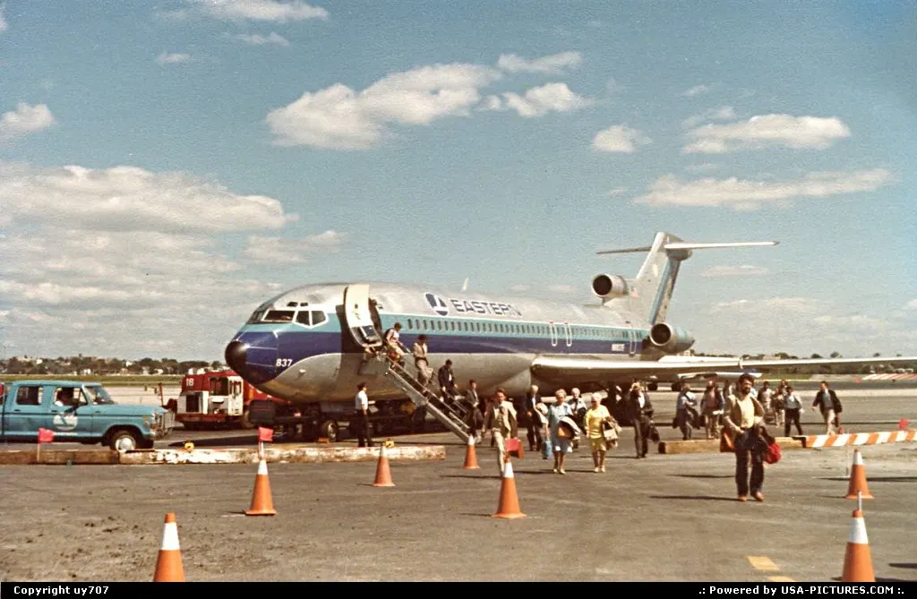 One of quite a few Boeing 727-225s on assignment on Eastern Airlines' Shuttle services...