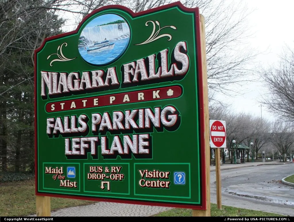 Niagara Falls area entrance. Look at the distinctive