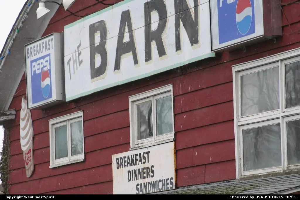 The Barn: a nice, countryside restaurant.