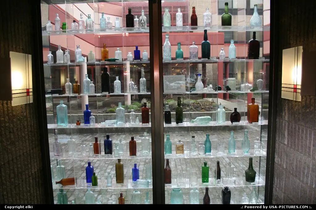 Samples of glasses production, at corning NY.