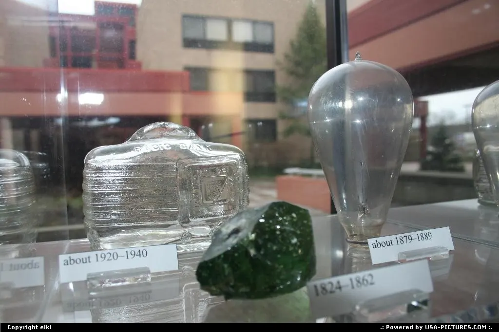 Samples og glasses products. Corning NY