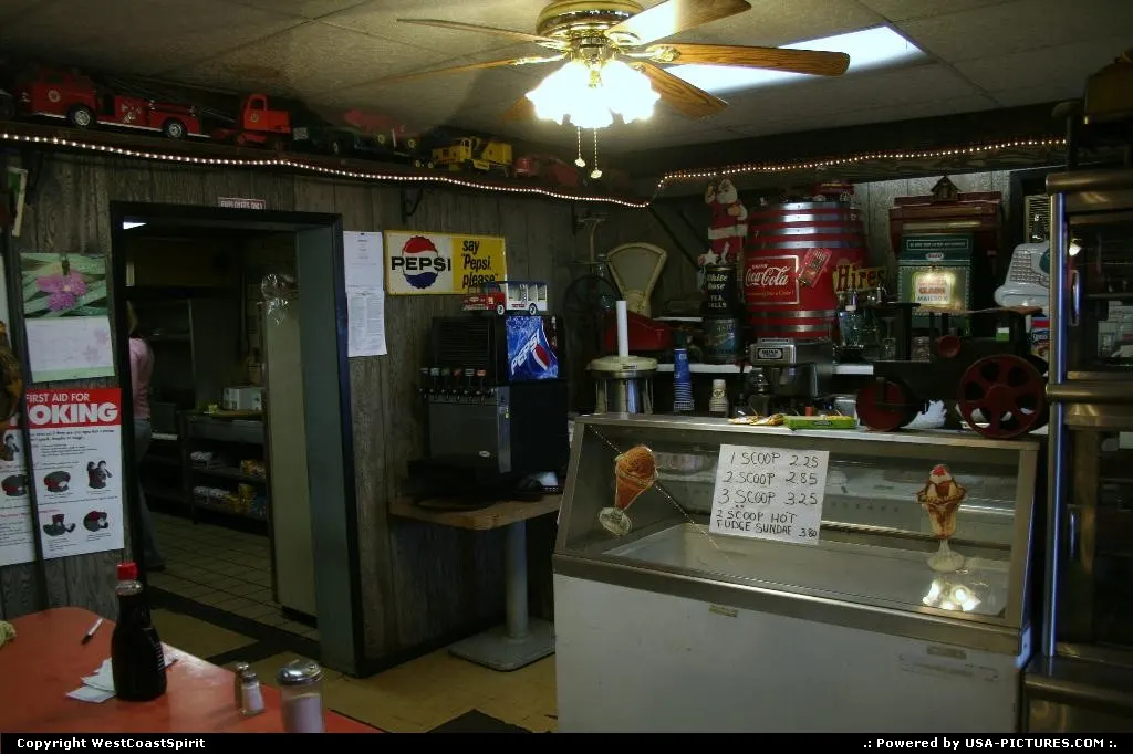 Inside view of the Barn, a nice countryside restaurant in York, NY.