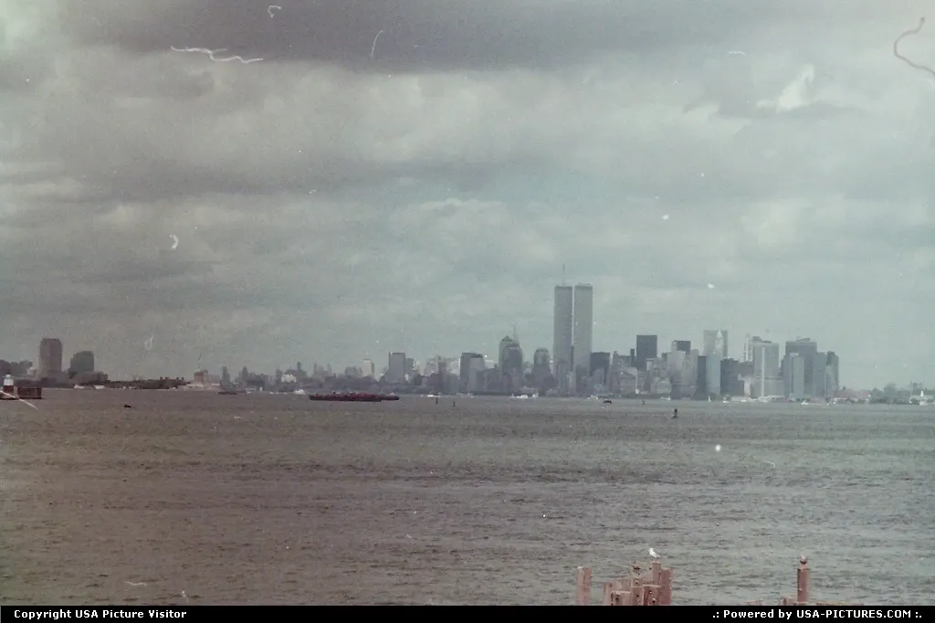 New York skyline from the Staten Island ferry.