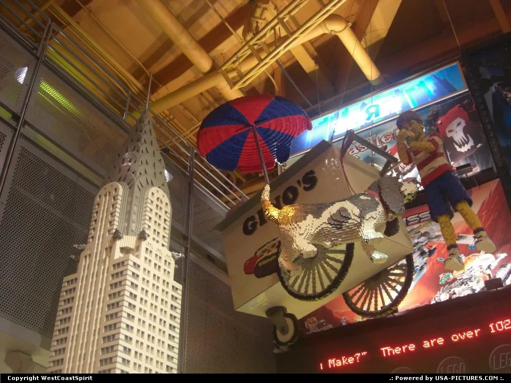 An impressive mockup of the Chrysler built with Legos.