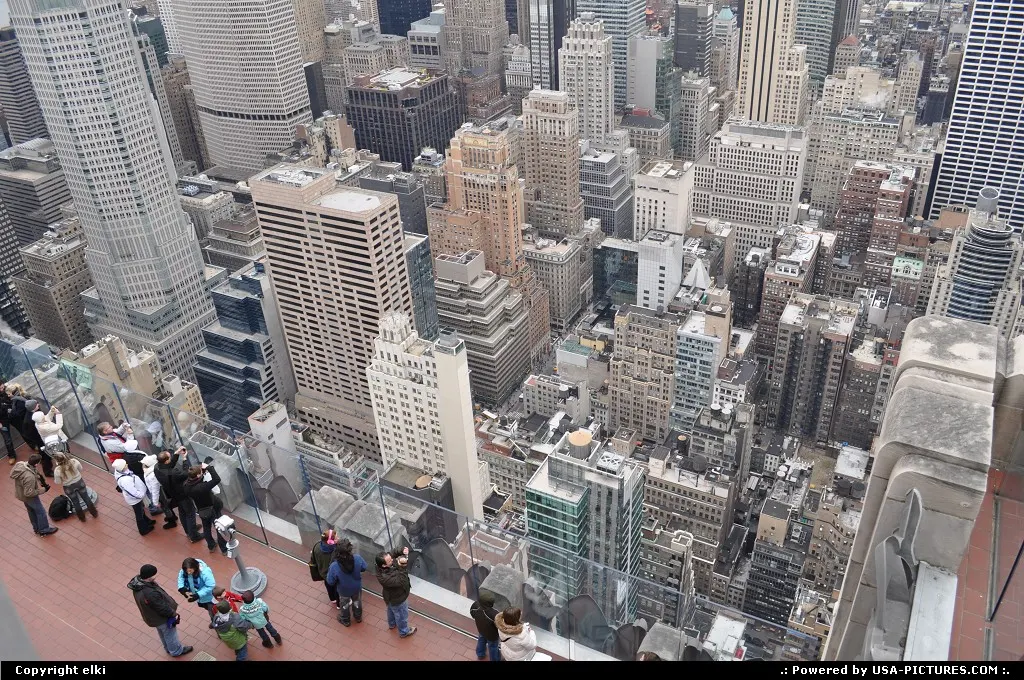 From the top of rock, rockfeller center