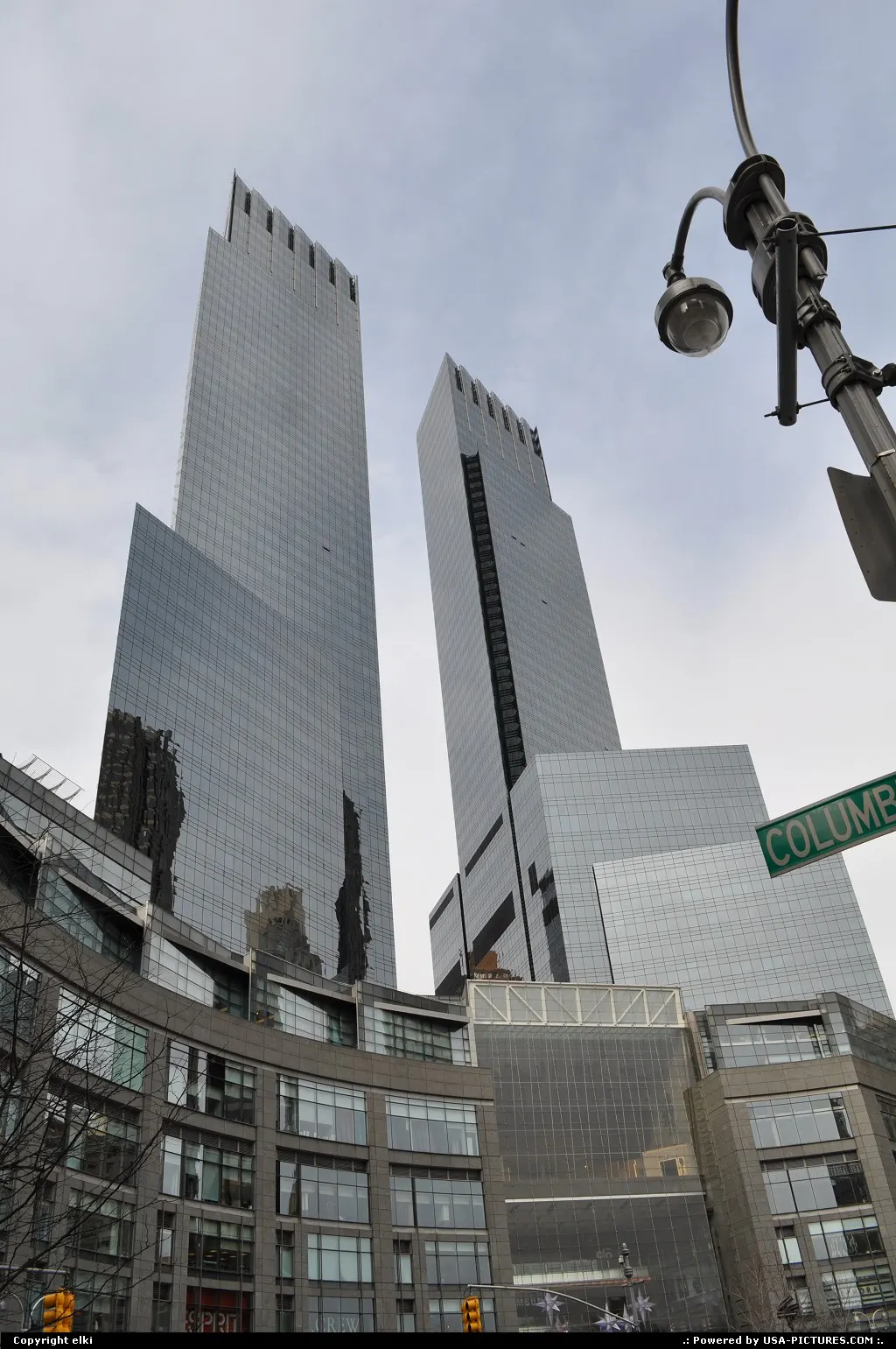 Time warner buiding located just at south entrance of time square, colombus circle, clo...