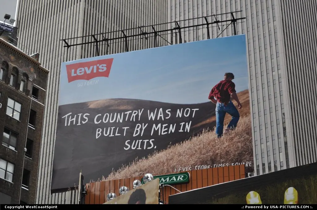 Yet another ad sign in Times Square. This one is pretty relevant and interesting.