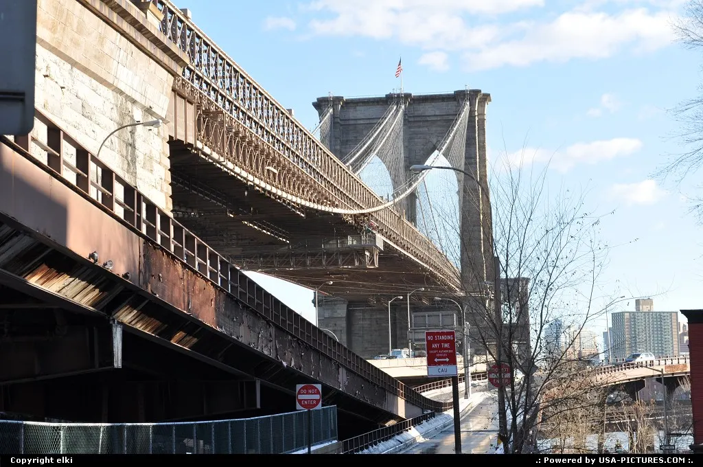 New York New-york brooklyn bridge