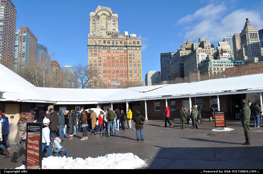 Inside the fort at battery park