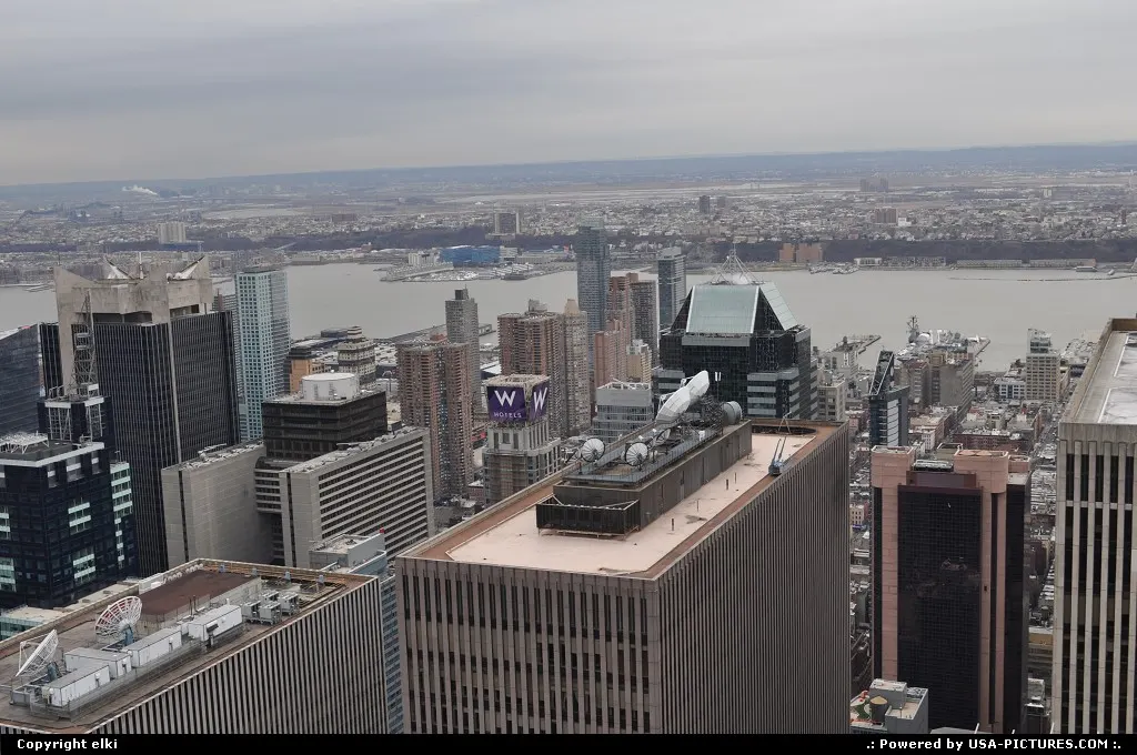Manathan from the top of Rockfeller center.