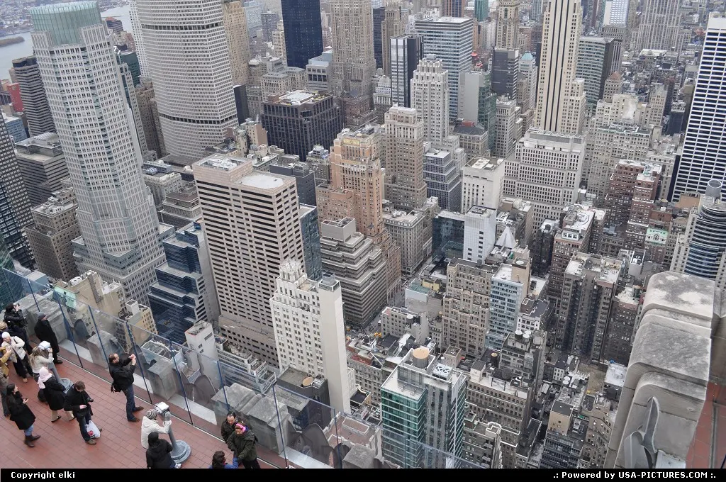 from the top of rock, Rockfeller Center