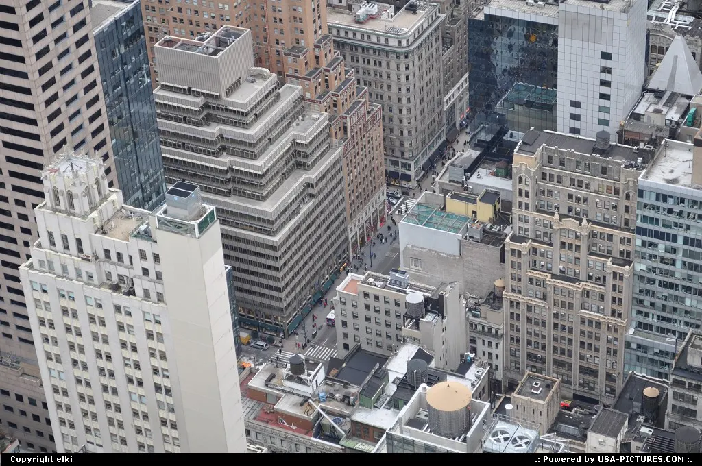 from the top of rock, Rockfeller Center