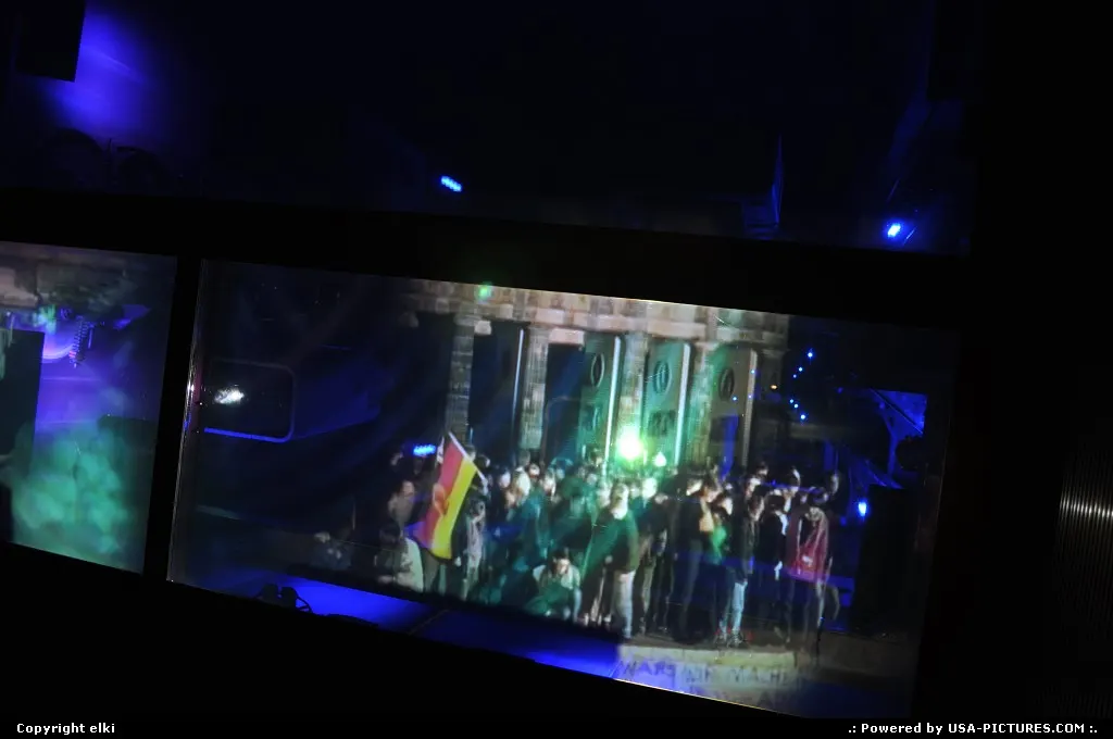 Top of the rock elevator ceiling video animation, during the short trip to the top of t...
