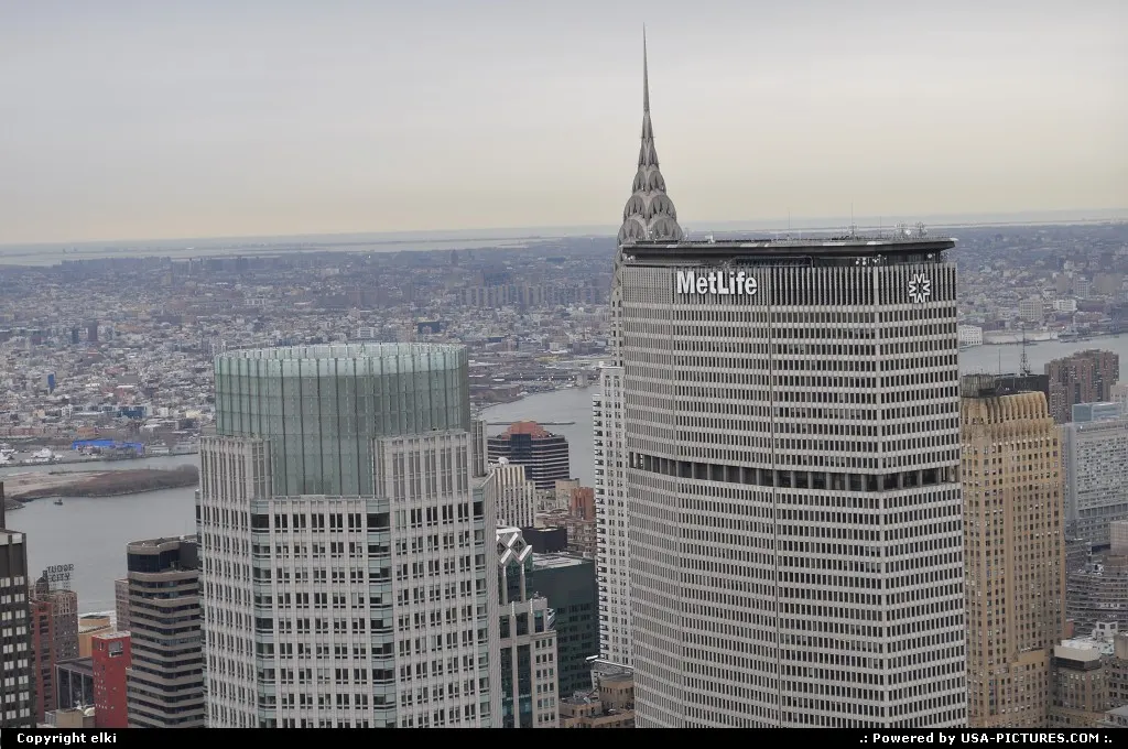 Manathan from the top of the rock, rockfeller center skycraper.