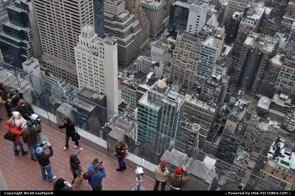 Top of the Rock from above, Rockefeller Center.