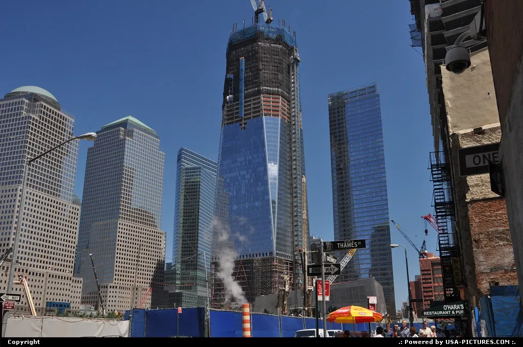 One World Trade Center construction project moving now steady and full steam.