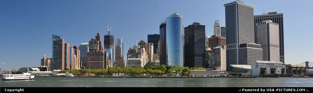 Nice pano of lower Manhattan from the Staten Island ferry.