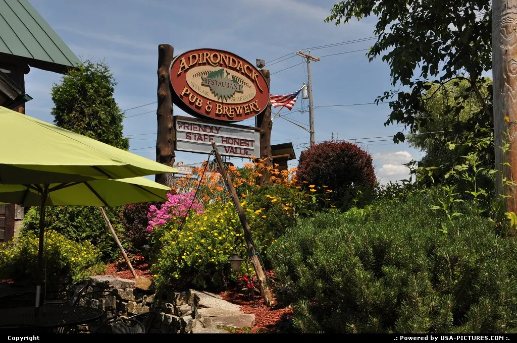 Adirondack Pub and Brewery in Lake George, NY, is a great place to have lunch or diner,...