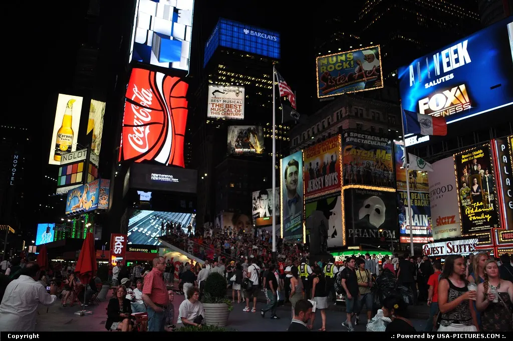 In the crowd, on the spot at Times Squares ...