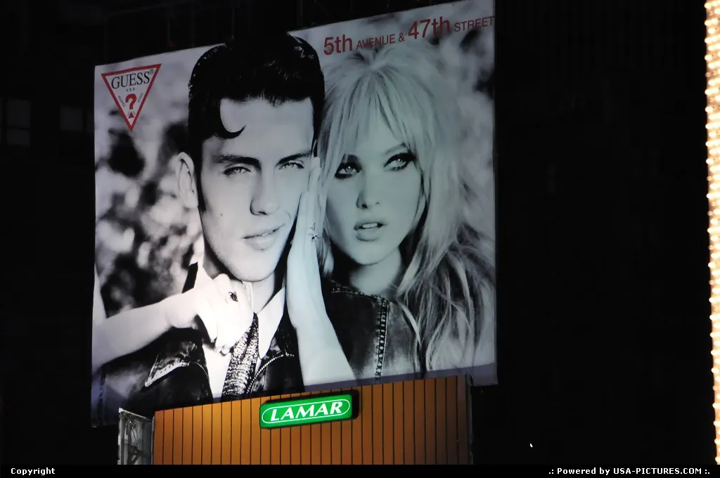 Guess ... what? Yet another glarious ad in Times Square